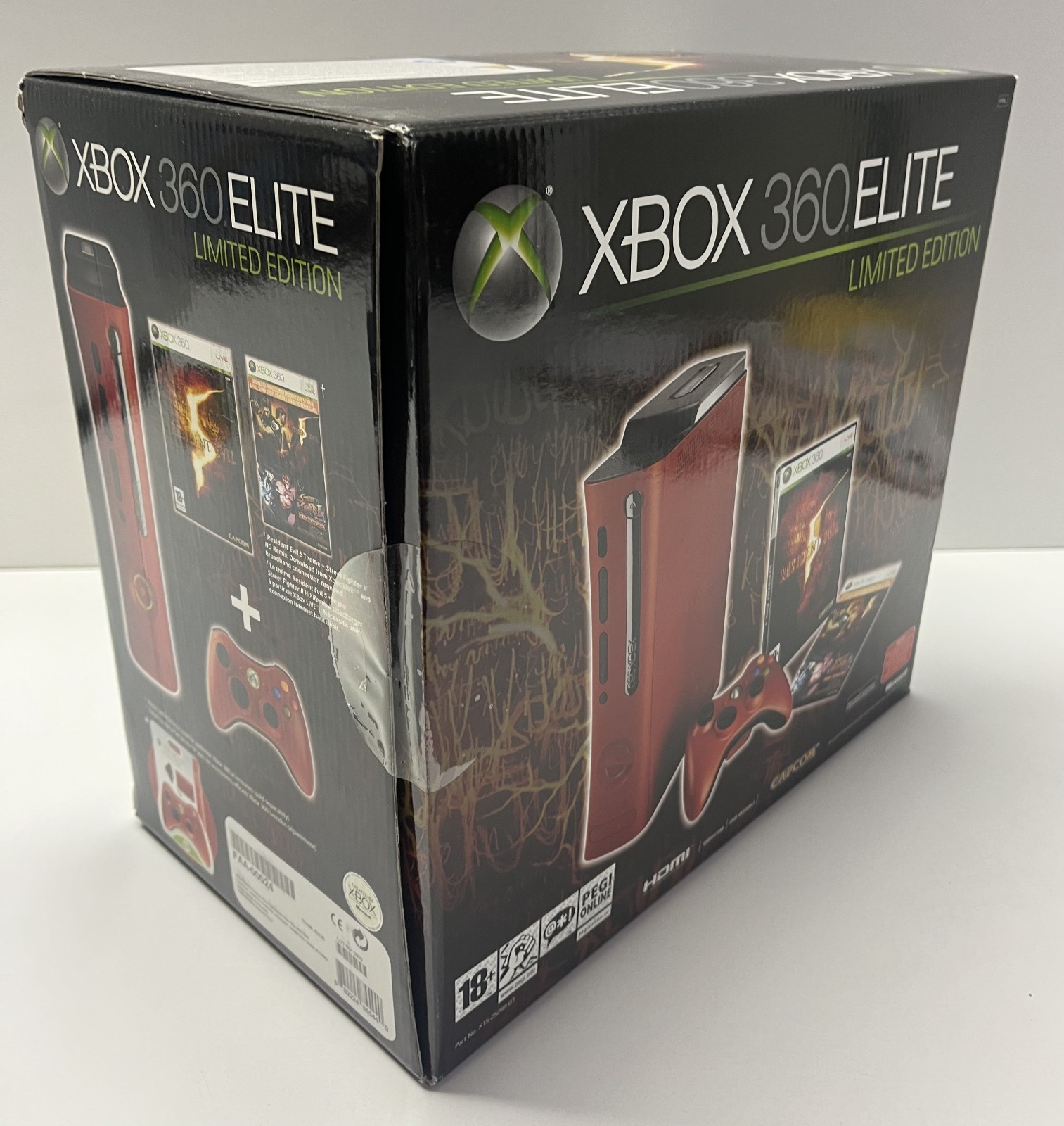 MICROSOFT XBOX 360 ELITE RESIDENT EVIL 5 EDITION 120GB RED CONSOLE NEW SEALED