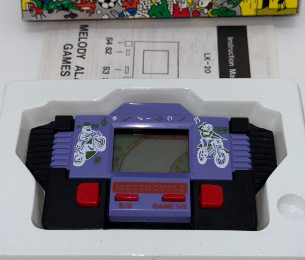 MOTORCYCLE – LCD Game & Watch Portable Console – 1990’s – GRAND PRIX VARIANT #2