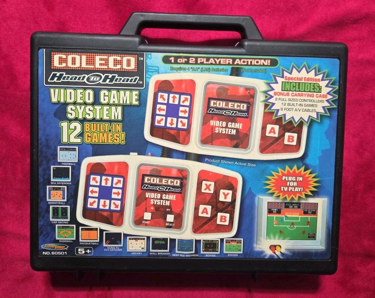 Vintage Coleco Head to Head Video Game System 12 Built In Games Never Used