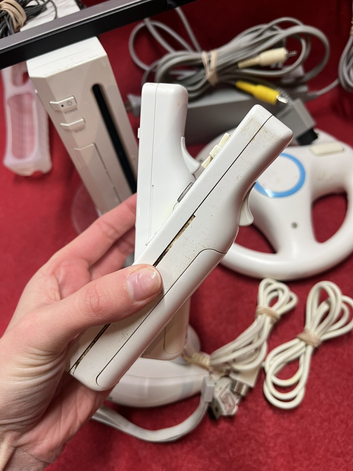 Nintendo RVL-101 Wii Video Game Console White Bundle