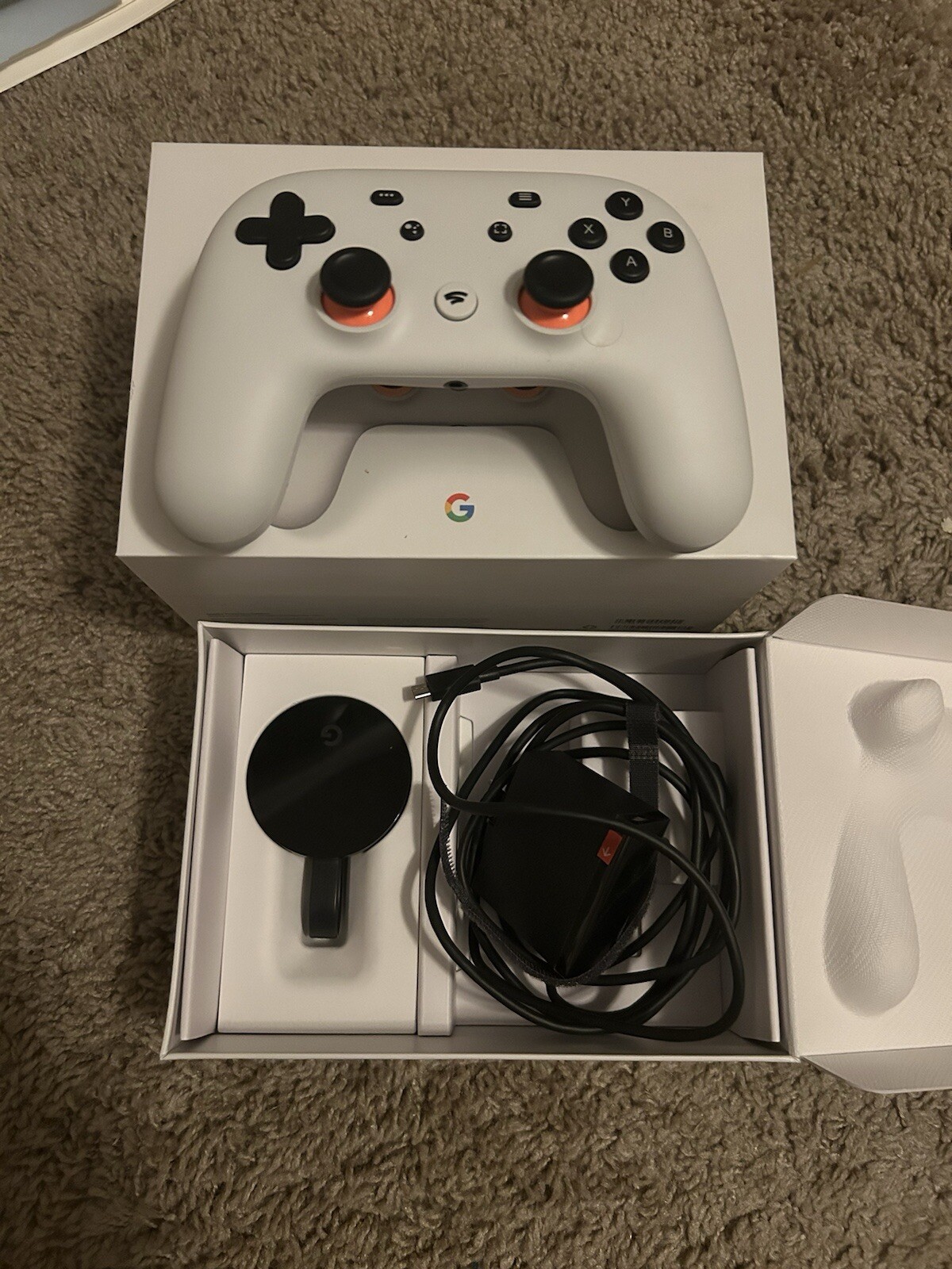 Stadia Premiere Edition Controller By Google with Chromecast Ultra MINT