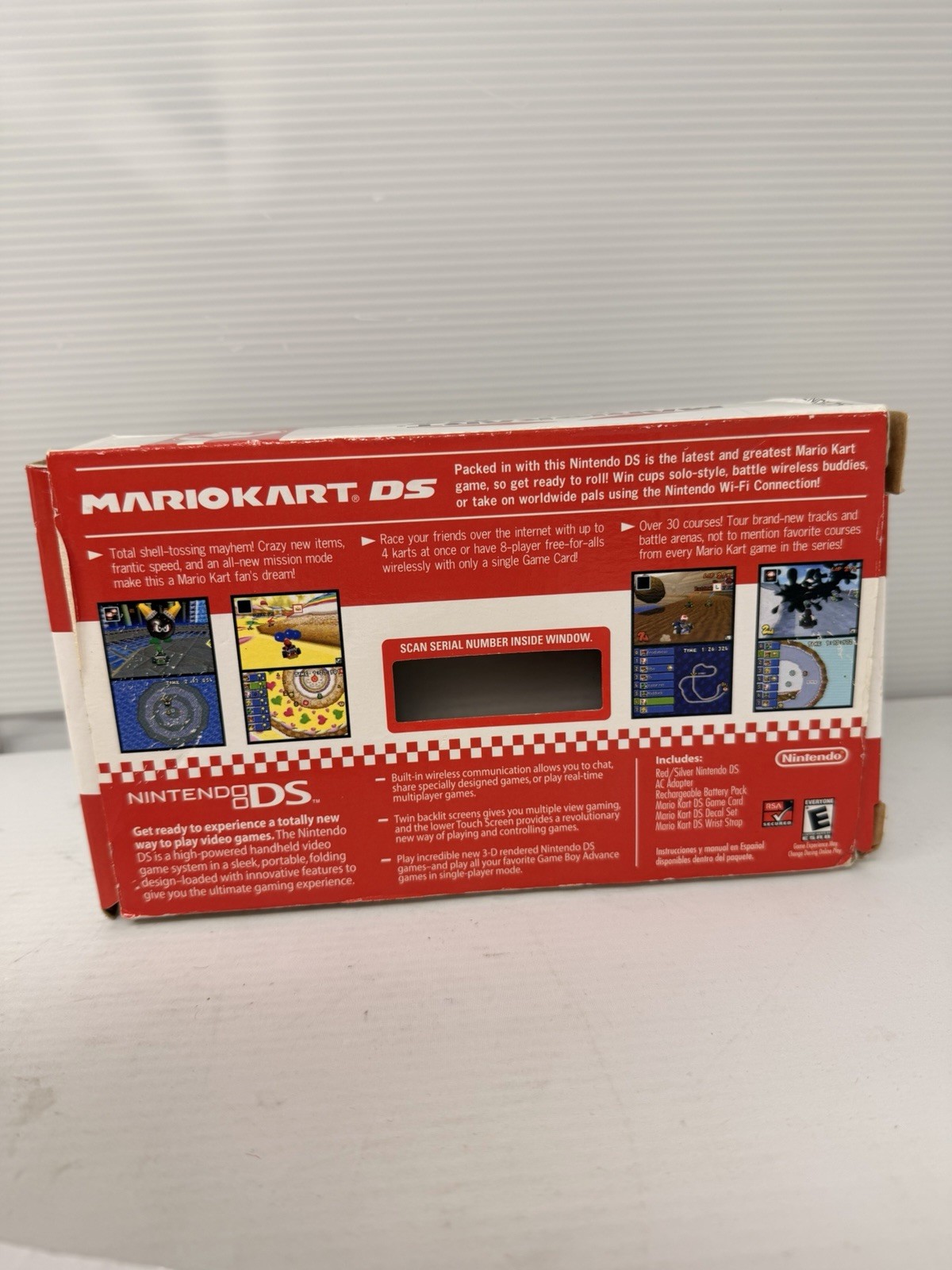 Nintendo DS Mario Kart Pack Red Handheld System with Box Manual NO Game Included