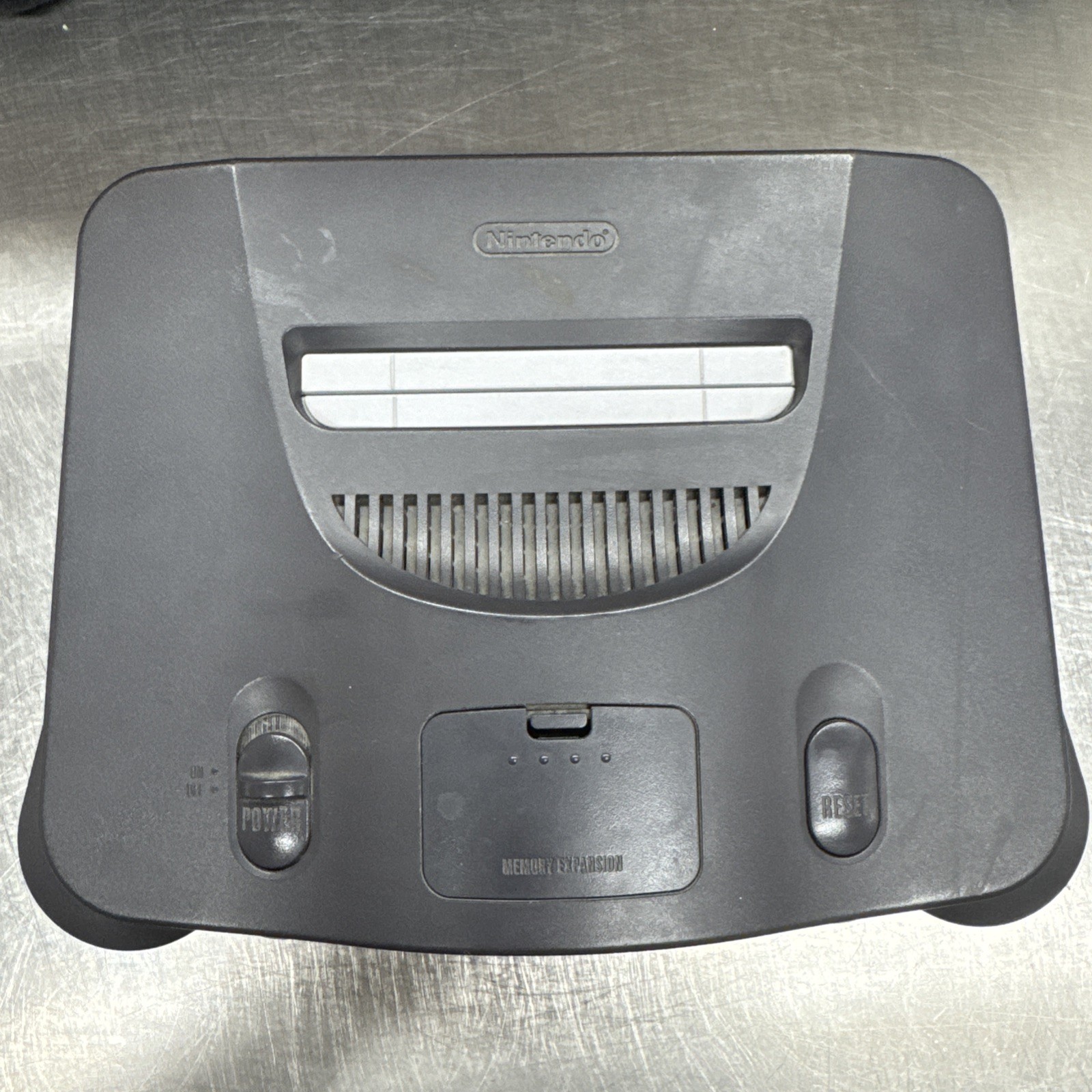 Nintendo 64 N64 Video Game Console Only NUS-001 Gray With Memory Expansion
