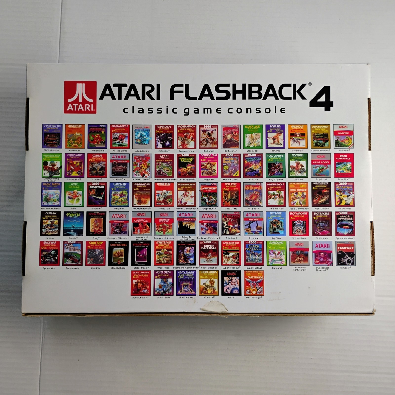 Atari Flashback 4 AtGames Plug N Play 76 Built In Games w 2 Wireless Joysticks