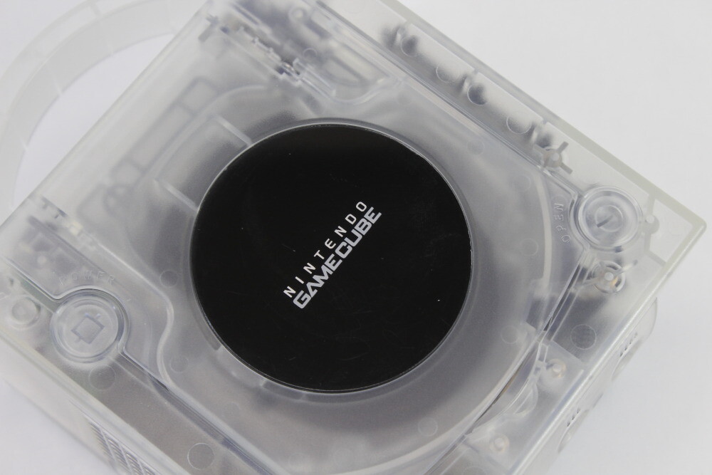Nintendo Gamecube Console Clear Translucent White & AC NTSC-U/C DOL-001 Slow RGB