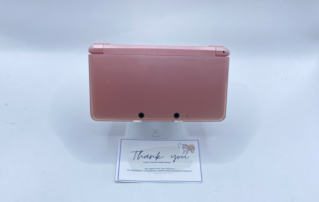 Nintendo 3DS Misty Pink Game Console Stylus Excellent w/Charger BOX
