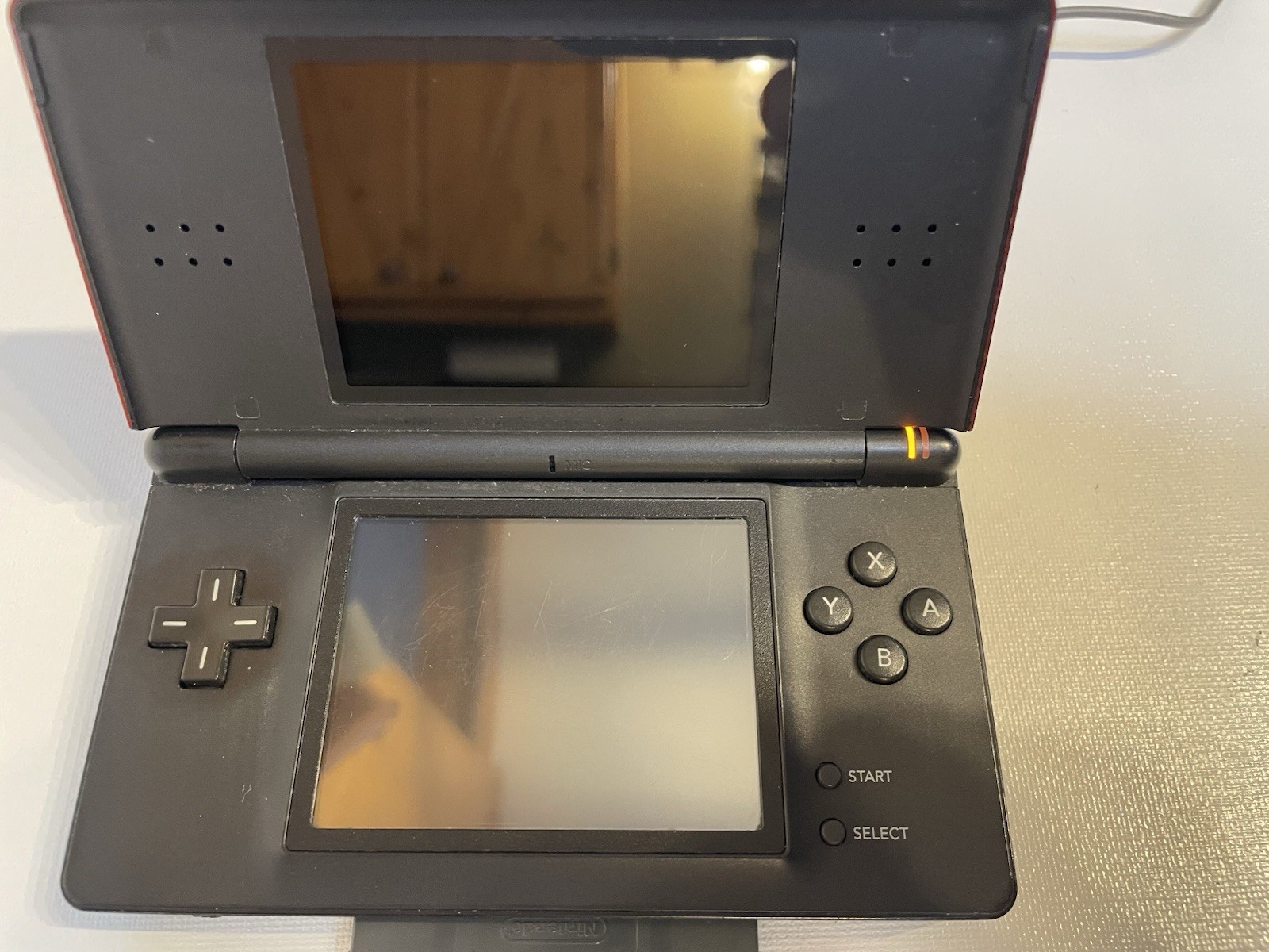 RED Nintendo DS lite WORKING! Console+Stylus+USB charging Box,&6 Games,Bundle