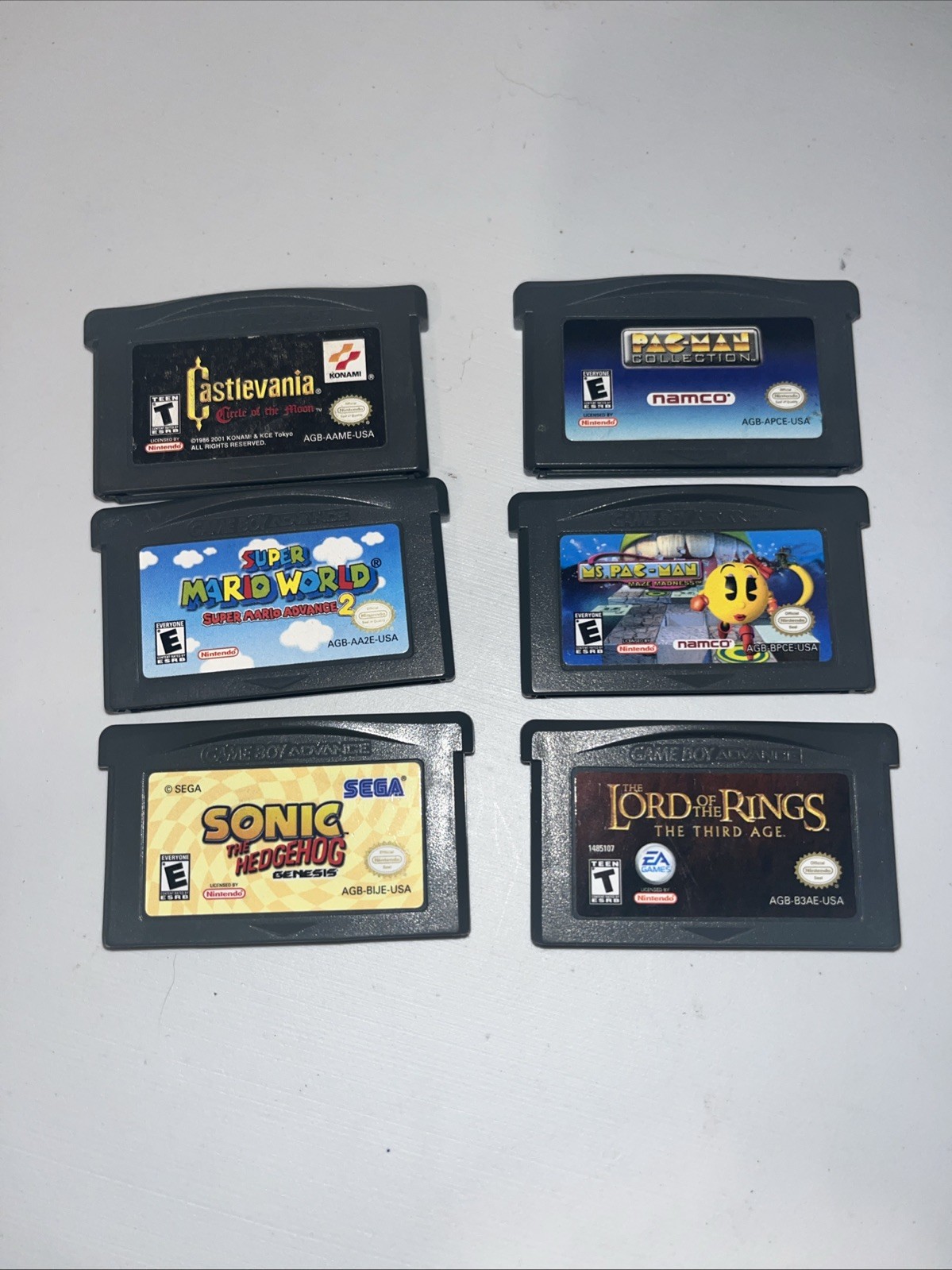 Nintendo Game Boy Micro Lot Bundle – With 6 Games – Cord – And Case. Great Cond