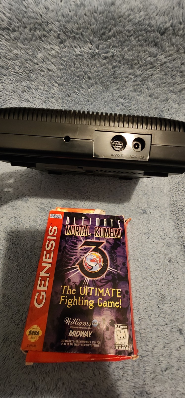 SEGA GENESIS Game Console Model 2 WITH Mortal Kombat 3