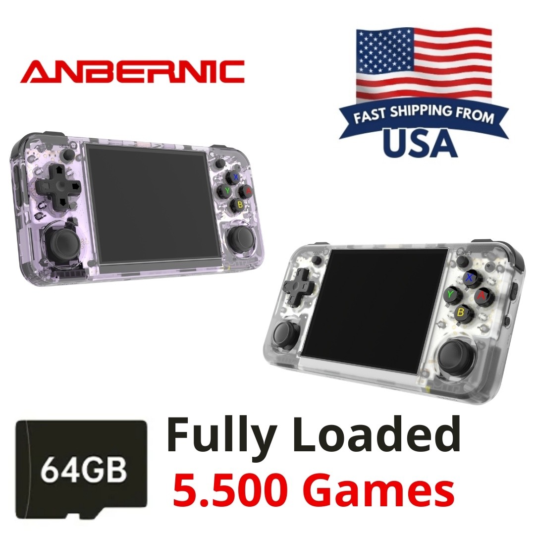 New Anbernic RG35XX H Retro Handheld Game Console 64GB Linux System