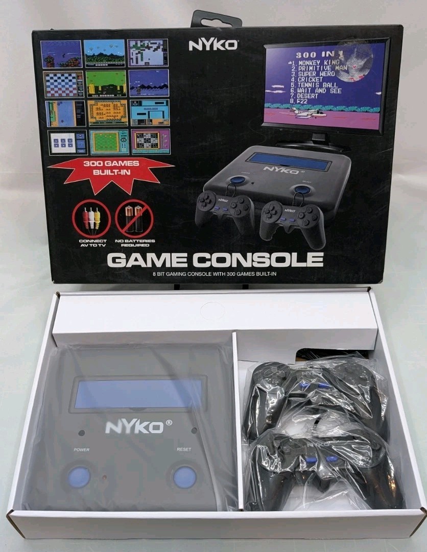 NYKO Game Console 8-Bit Console With 300 Built-In Games (2020) Item# 80821