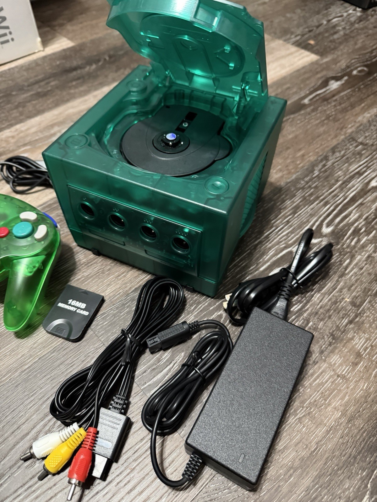 🔥 Nintendo GameCube – Translucent Emerald Green , Recapped, Bundle ‼️