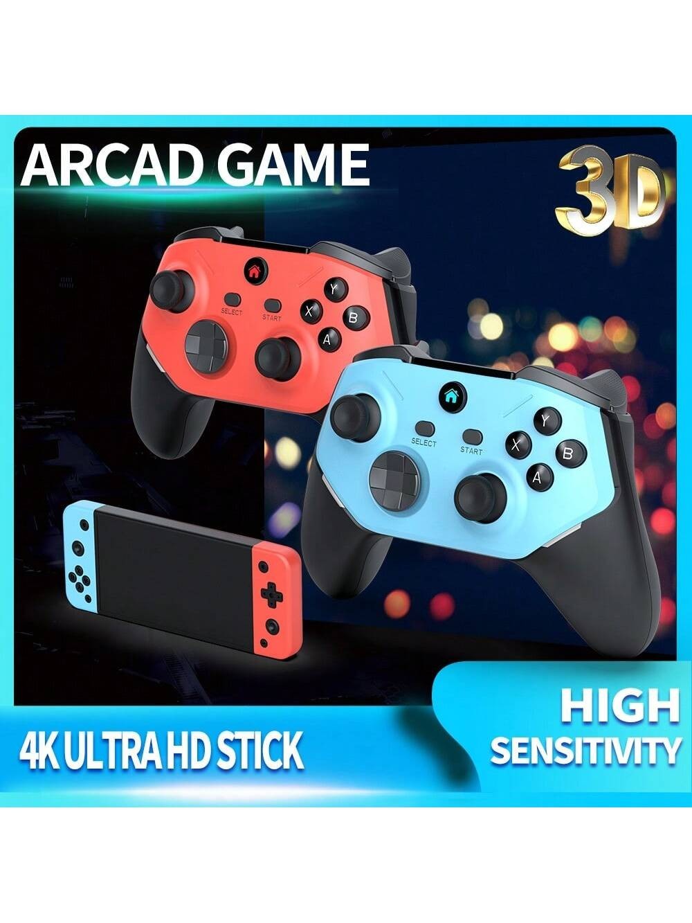 【M66 Pro Retro Game Console】20,000+ Preloaded Games! 4K & RGB Lights