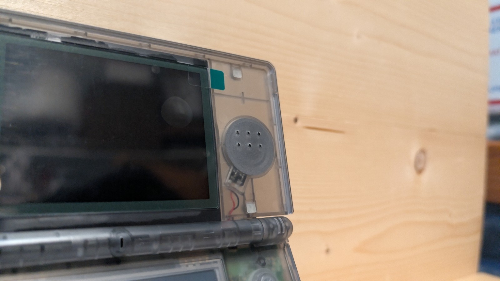 Nintendo DS Lite Clear Black Handheld USG-001 W/Charger *Tested* eXtreamRate