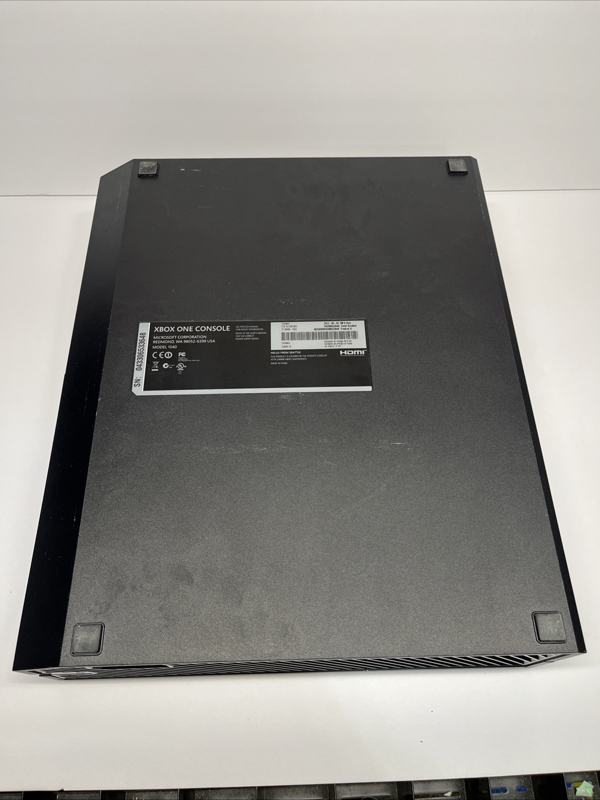 Microsoft Xbox One 500GB Console Gaming System Black 1540 Tested See Working