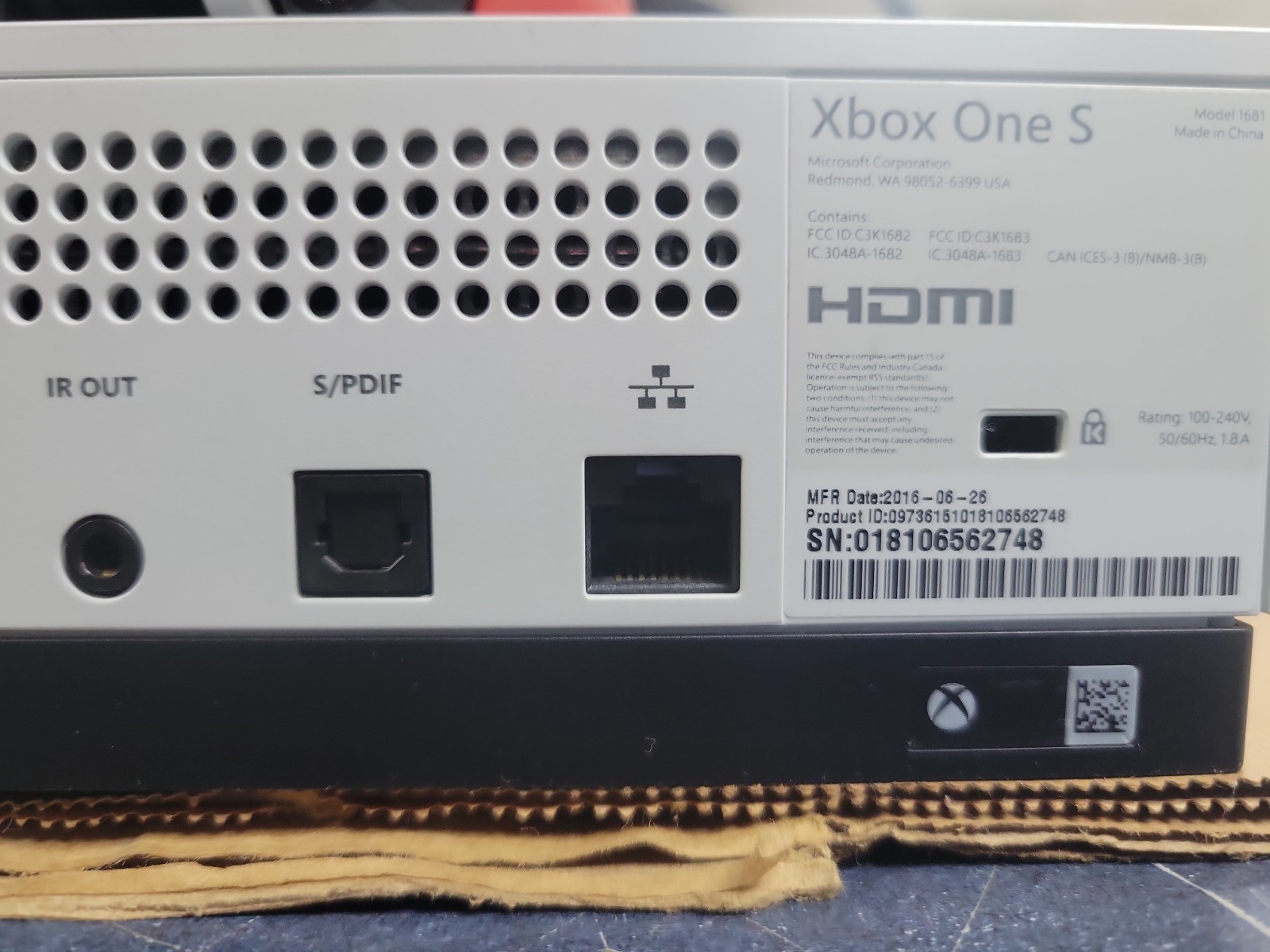 Xbox One S 1TB Console Only