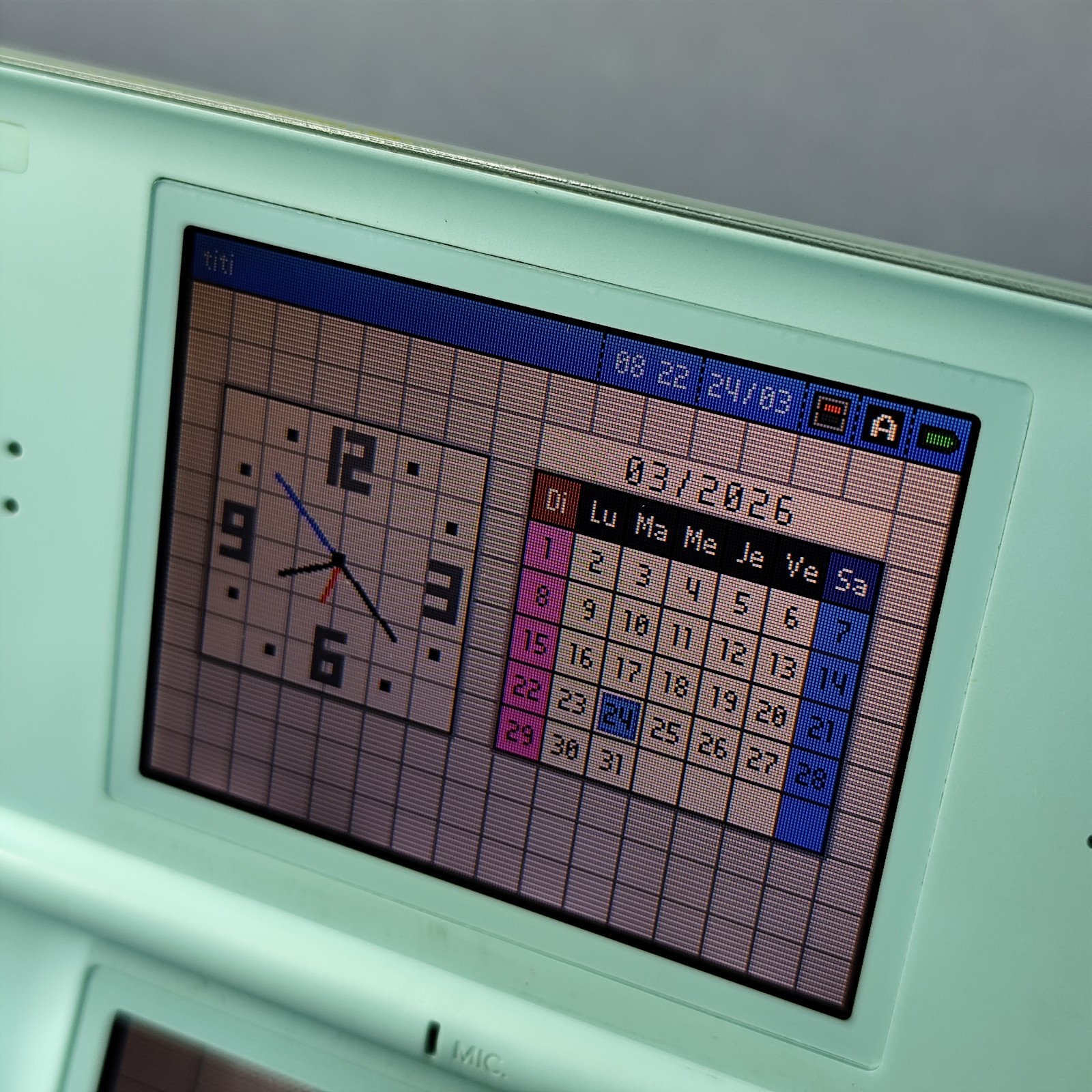 Nintendo DS Lite Console – Turquoise – Head – Good Condition