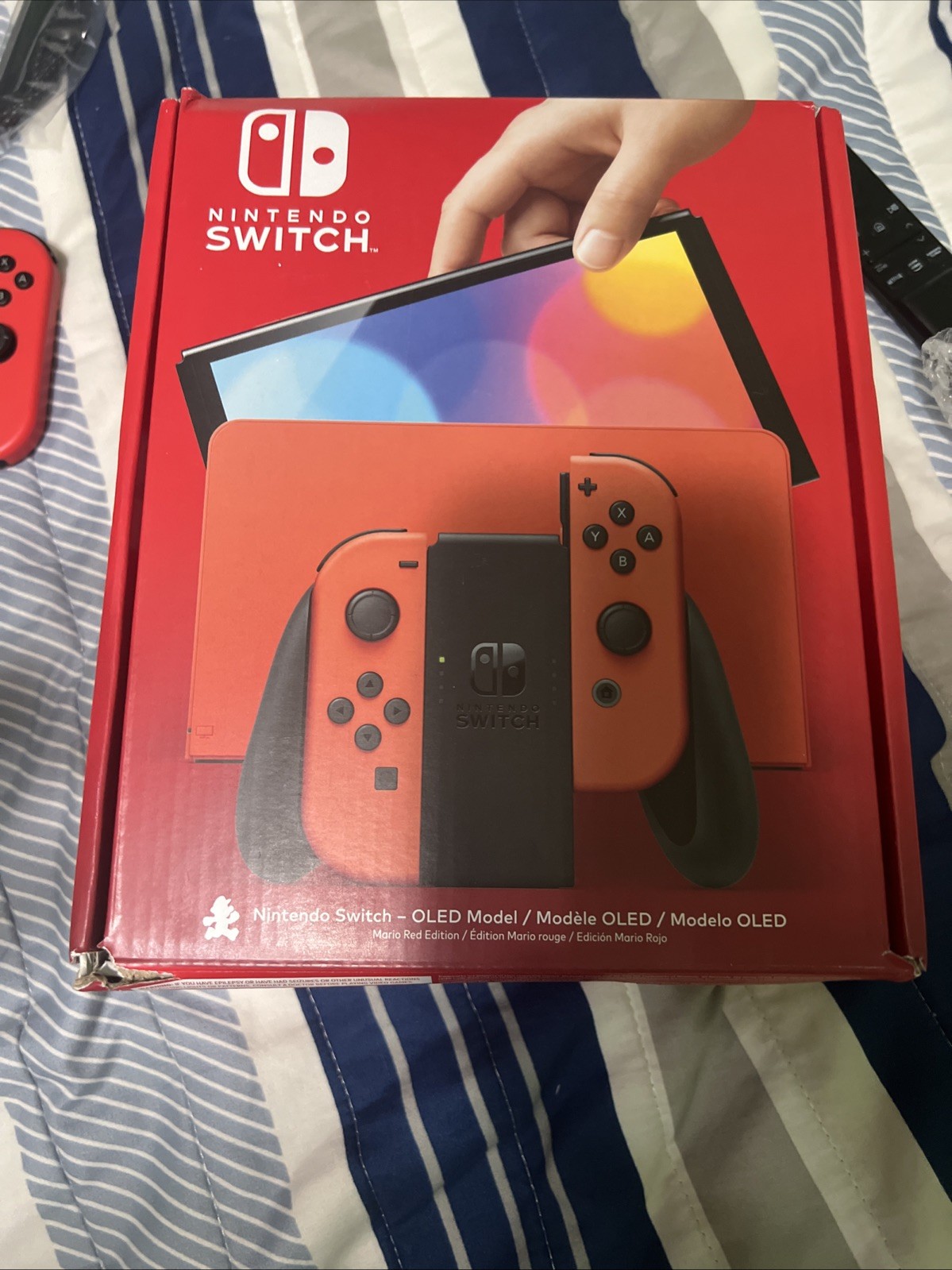 Nintendo Switch (OLED Model) HEG-001 Mario Red Edition 64GB Console Used