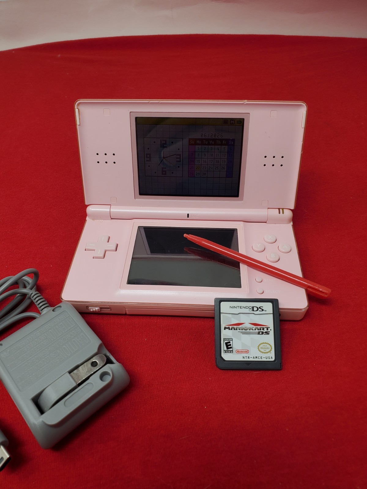 Nintendo DS Lite Video Game Console – Metallic Rose + MARIO CART!