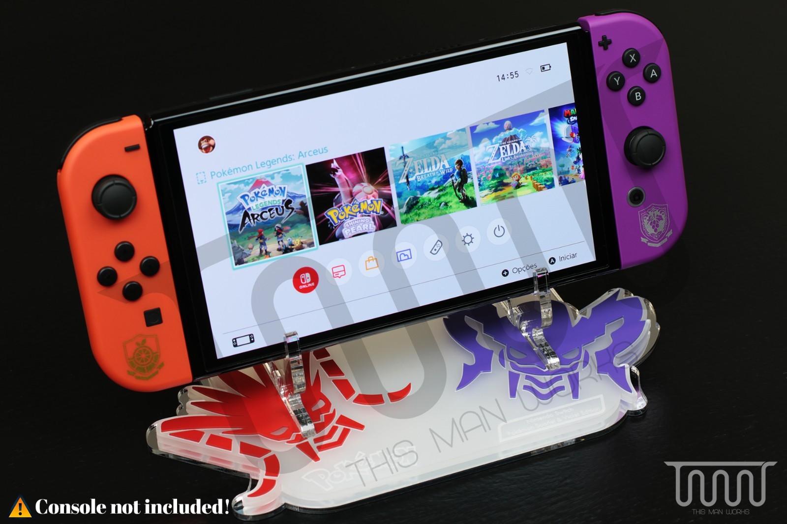 Acrylic Display Stand for Nintendo Switch OLED Pokémon Scarlet & Violet Edition