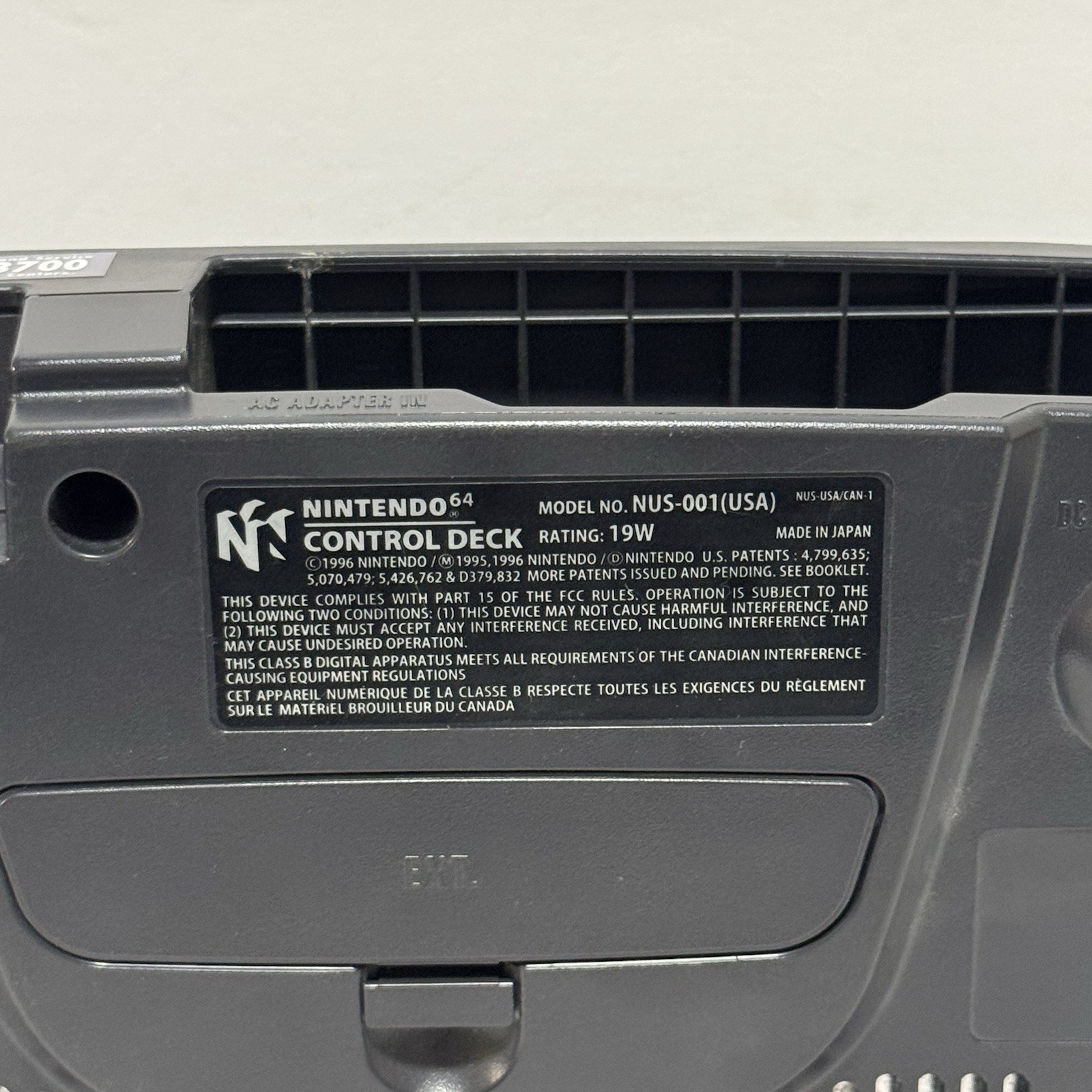 Nintendo 64 N64 NUS-001 Gray Console w/ Cables And 2 Games – Works!!