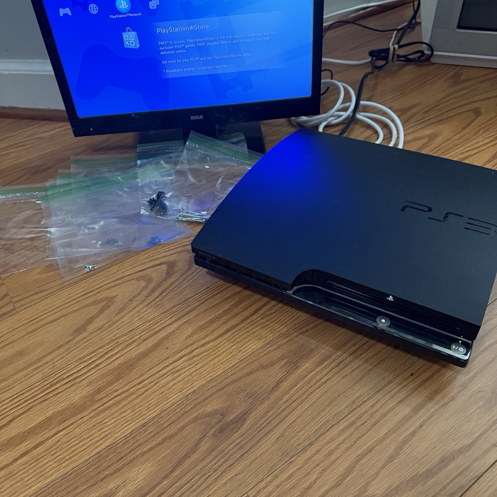 Sony PlayStation 3 Slim 120GB Console – Functional Except the Disc Reader