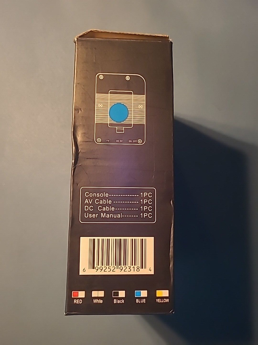 Game Box Plus- Hand Held Game System, Rechargeable Battery, Blue