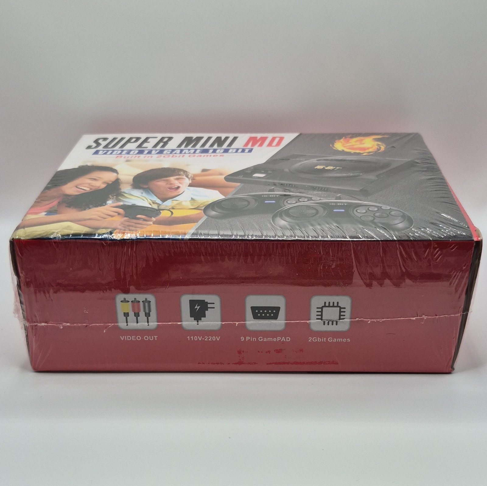 16-Bit Retro Video Game Console Super Mini MD Built-In Games RCA New Sealed