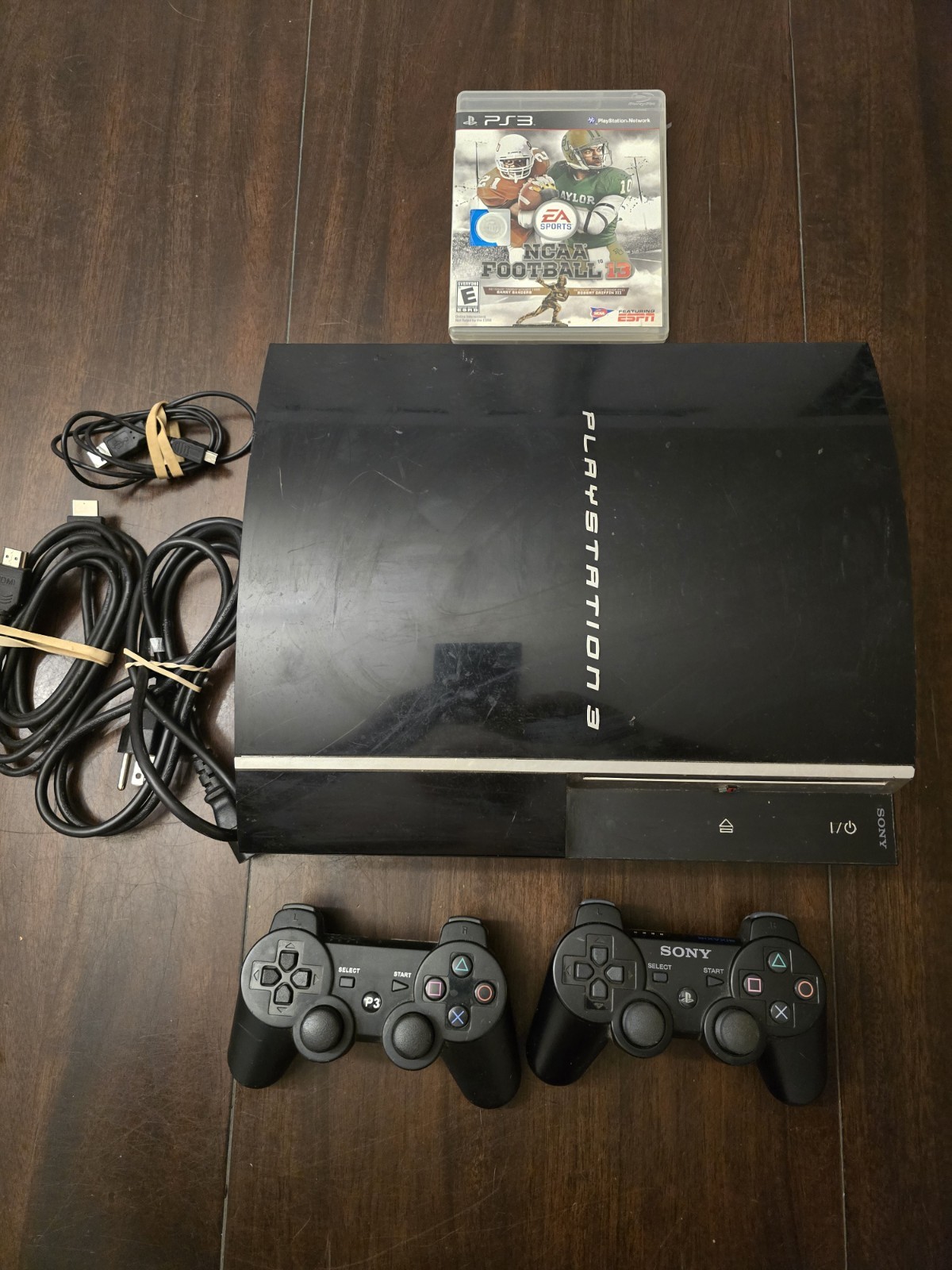 Sony Playstation 3 PS3 CECHK01 Fat Console w/ Controller & Accessories