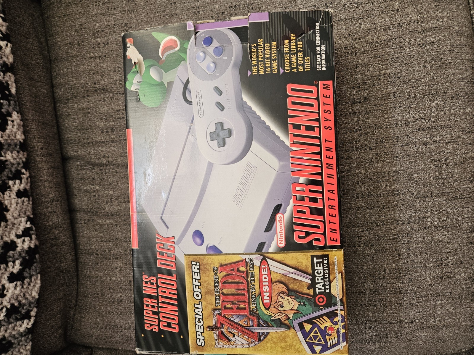 Super Nintendo Mini Jr System Console Rare Variant Target SNES Zelda CIB