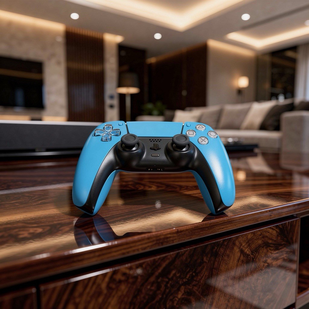 PS5 4K UHD Console Blu-Ray Compatible with Controller Blue/Black
