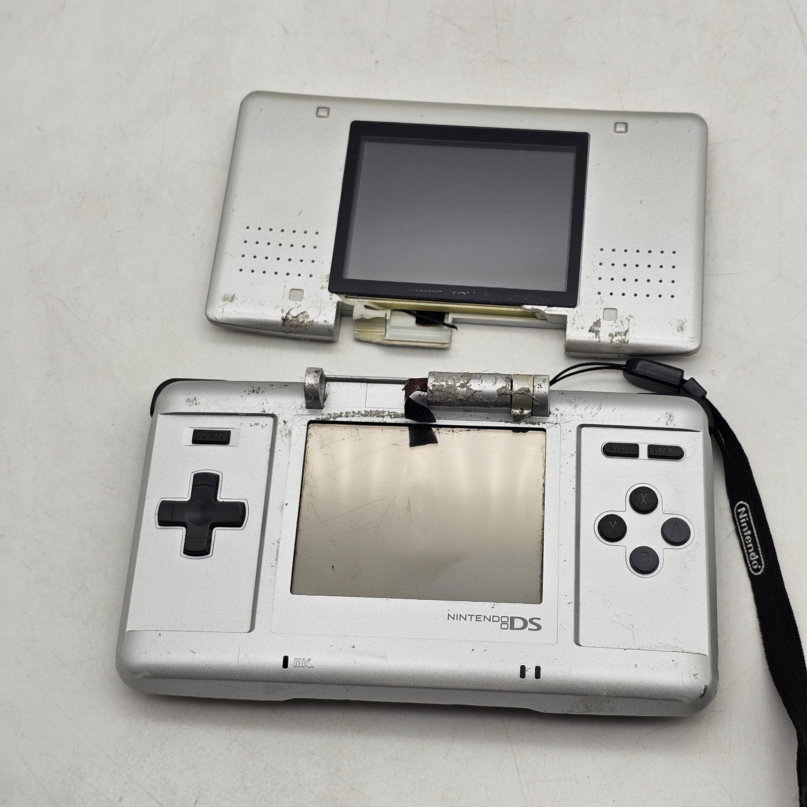 Nintendo DS Silver Handheld System – For Parts or Repair Only