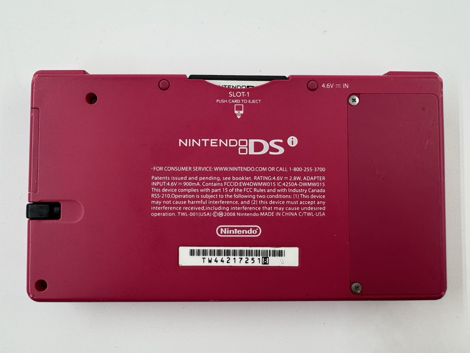 Nintendo DSi Pink Handheld Console Wi-Fi Nintendo DS TWL-001 Plus 5 Games