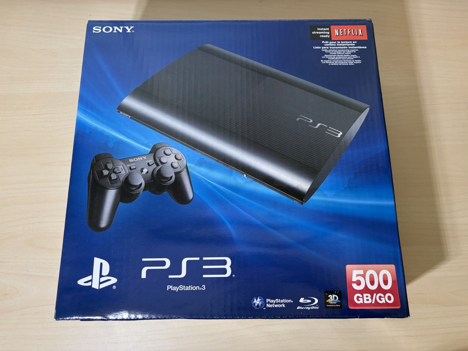 New In Box – Sony Playstation 3 PS3 Super Slim Black 500GB Console CECH-4001C