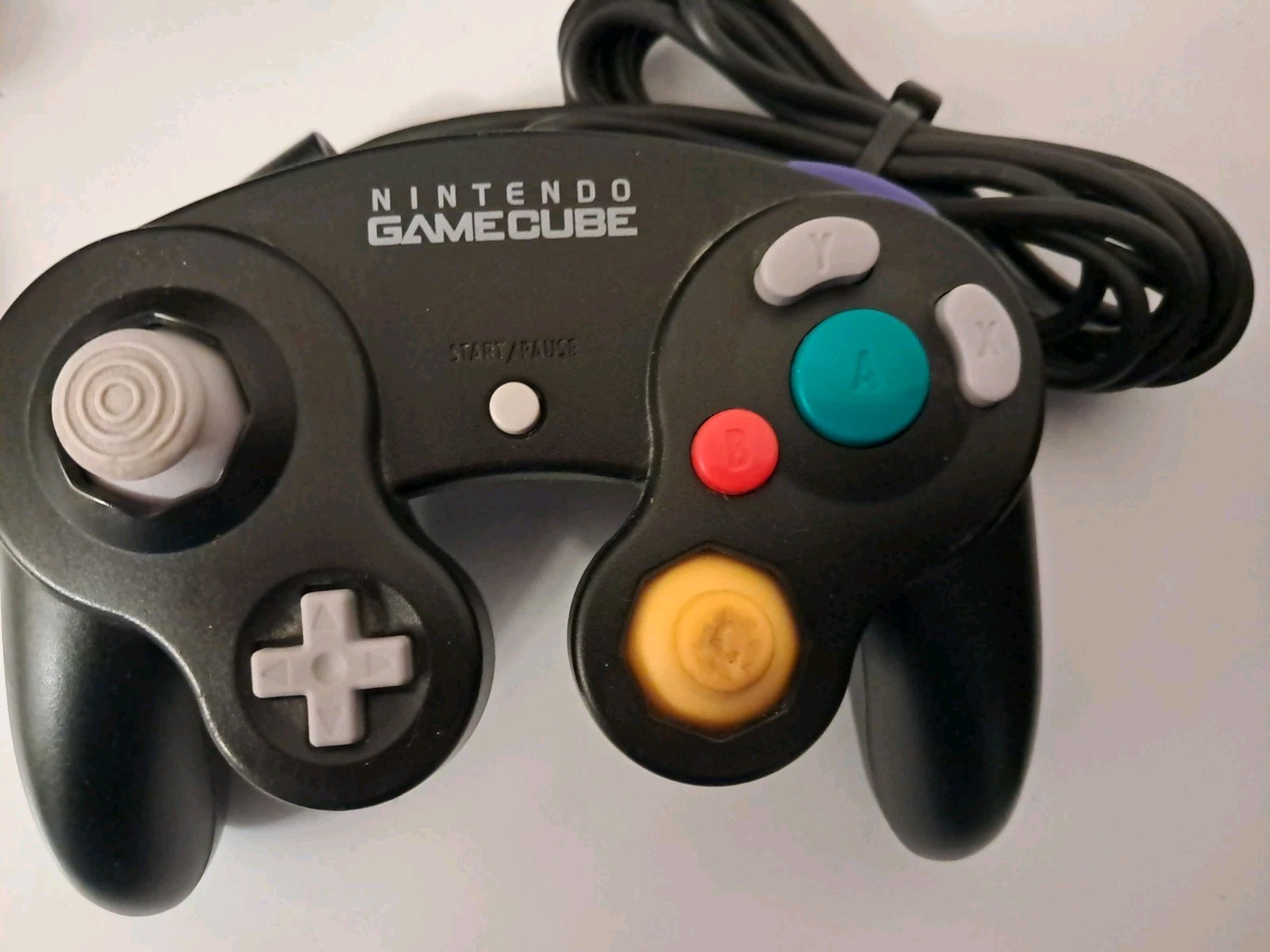 Nintendo GameCube Black Console DOL-001 / 1 Control/ Cords + Mario Sunshine