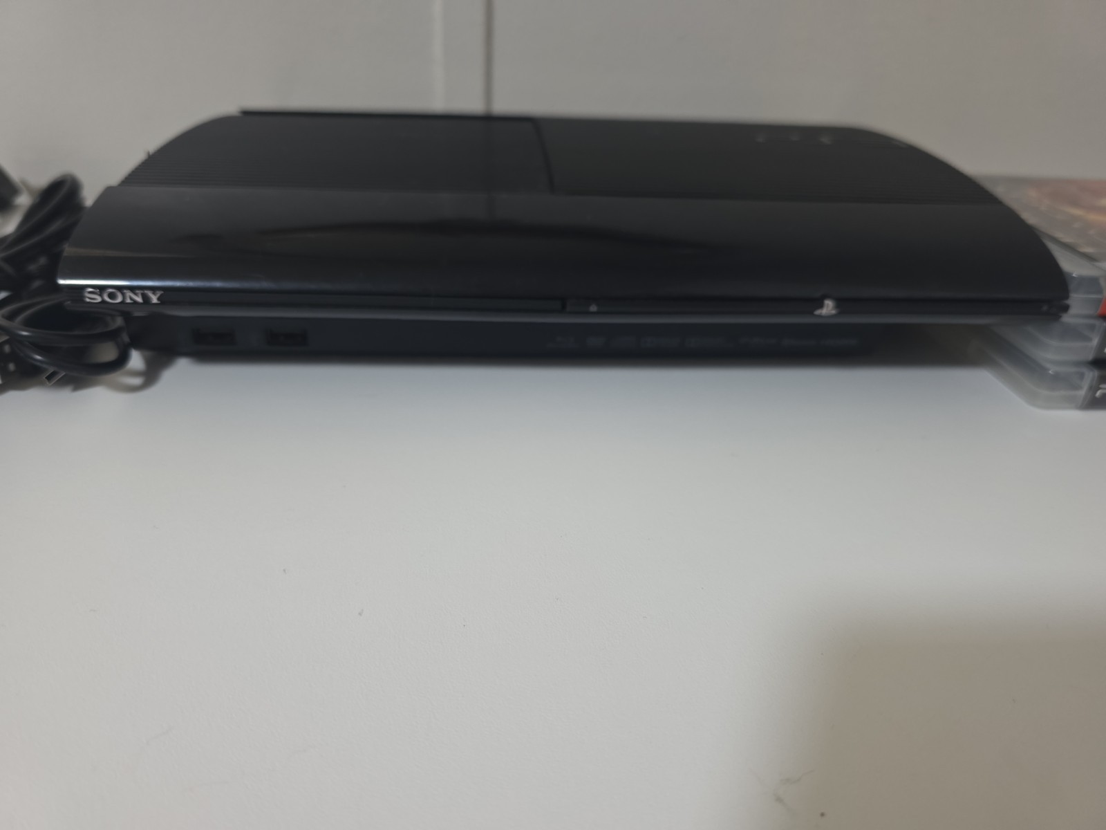 PS3 Super Slim 500GB Console Bundle CECH-4301C Controller Cables And 3 Games