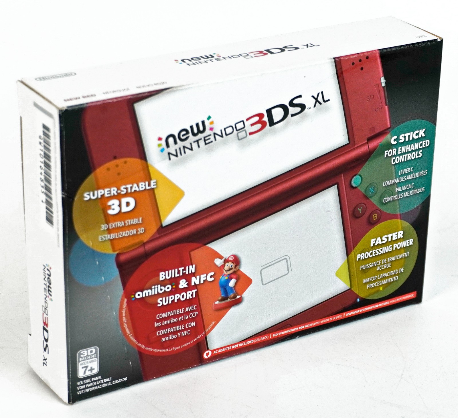 Nintendo “New” 3DS XL Metallic Red Handheld Gaming System (RED-001) -N