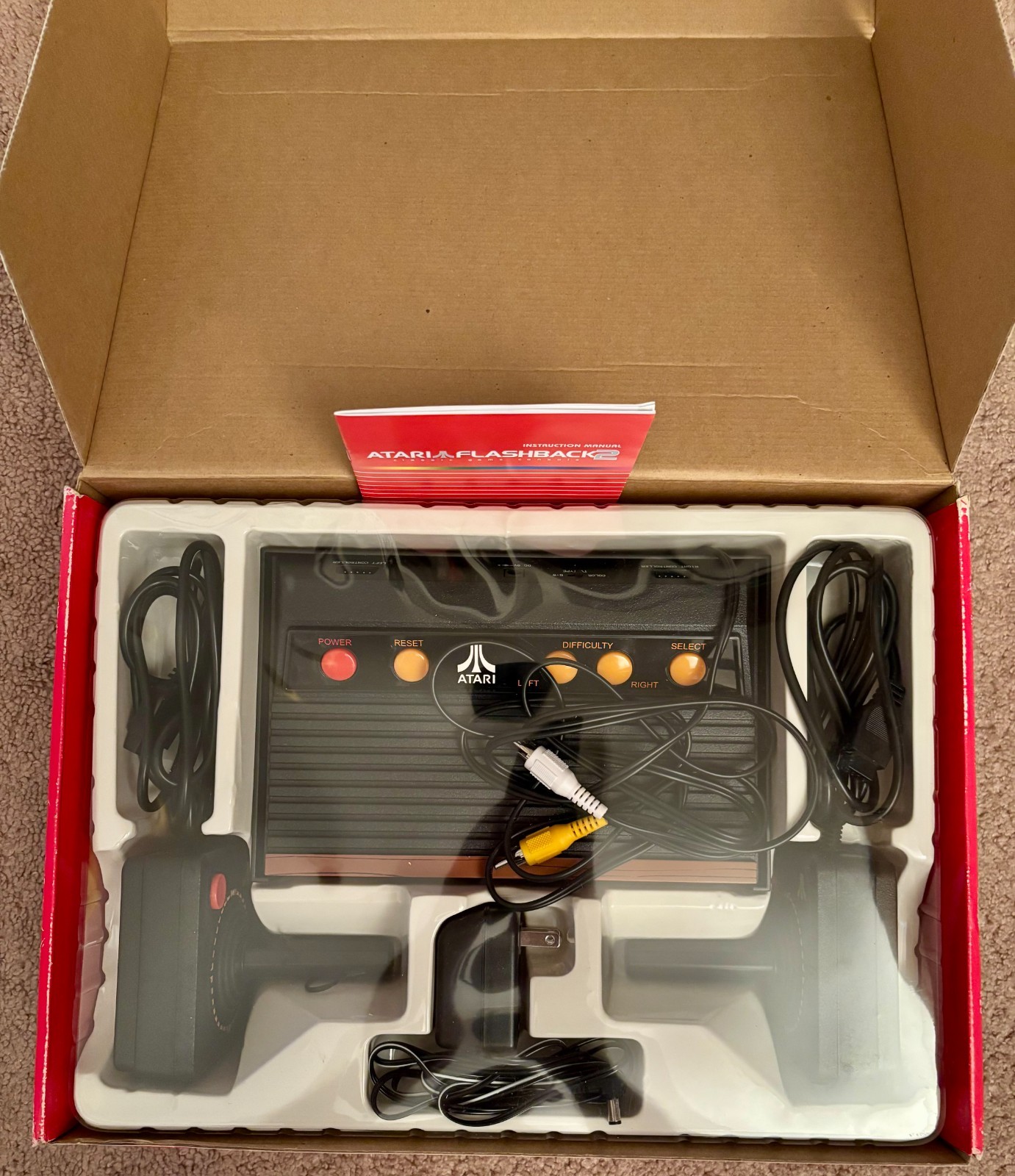 Atari Flashback 2 Classic Game Console Open Box Never Played 40 Built-In Games