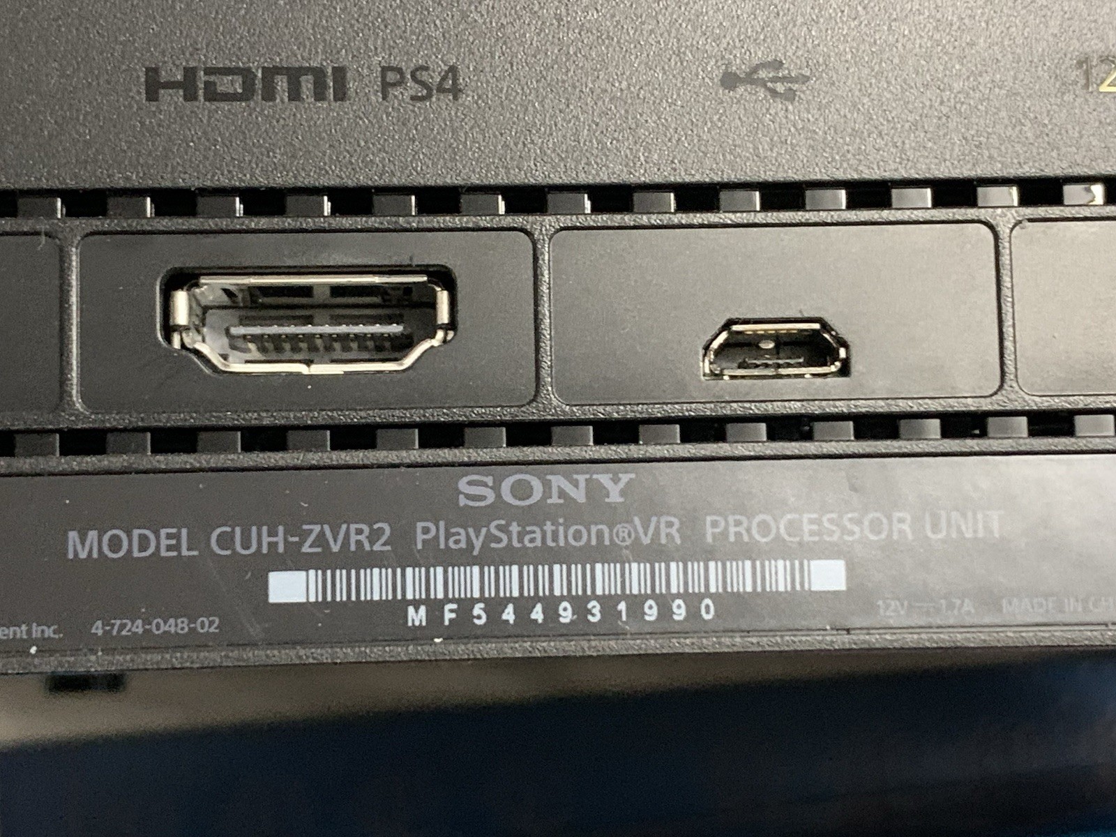 Sony PlayStation 4 Console, VR Processor Unit, Motion Sensor ( See Description)