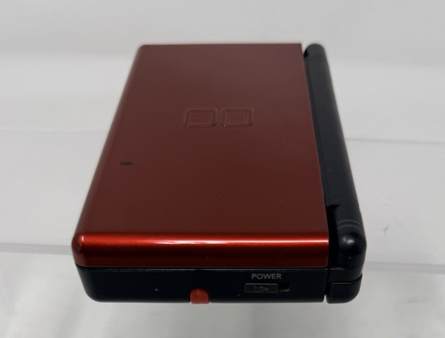 Nintendo DS Lite Crimson Red Console Tested Working + Charger Stylus 13 Games