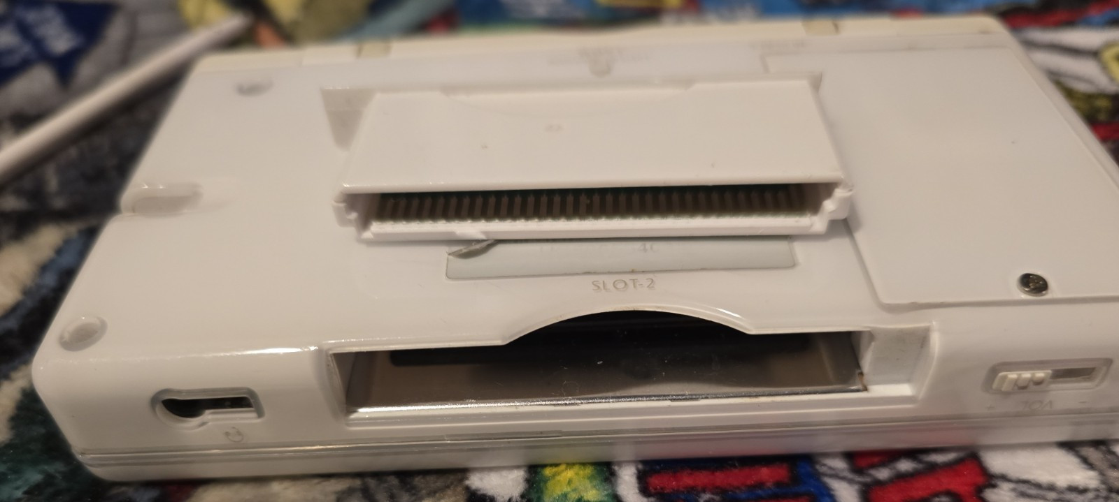 Nintendo DS Lite Polar White Handheld Console OEM Stylus Tested No Charger