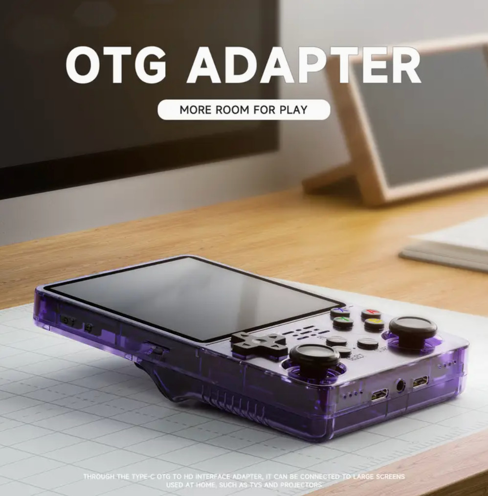 Retro Handheld Game Console – Purple, Color Screen, 3000mAh Battery