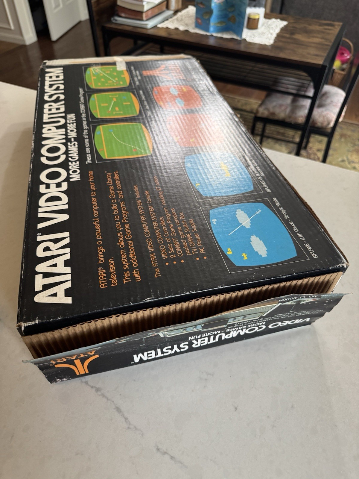 Atari 2600A System Bundle with Console, Power cord, Joysticks Paddles & Box Vtg