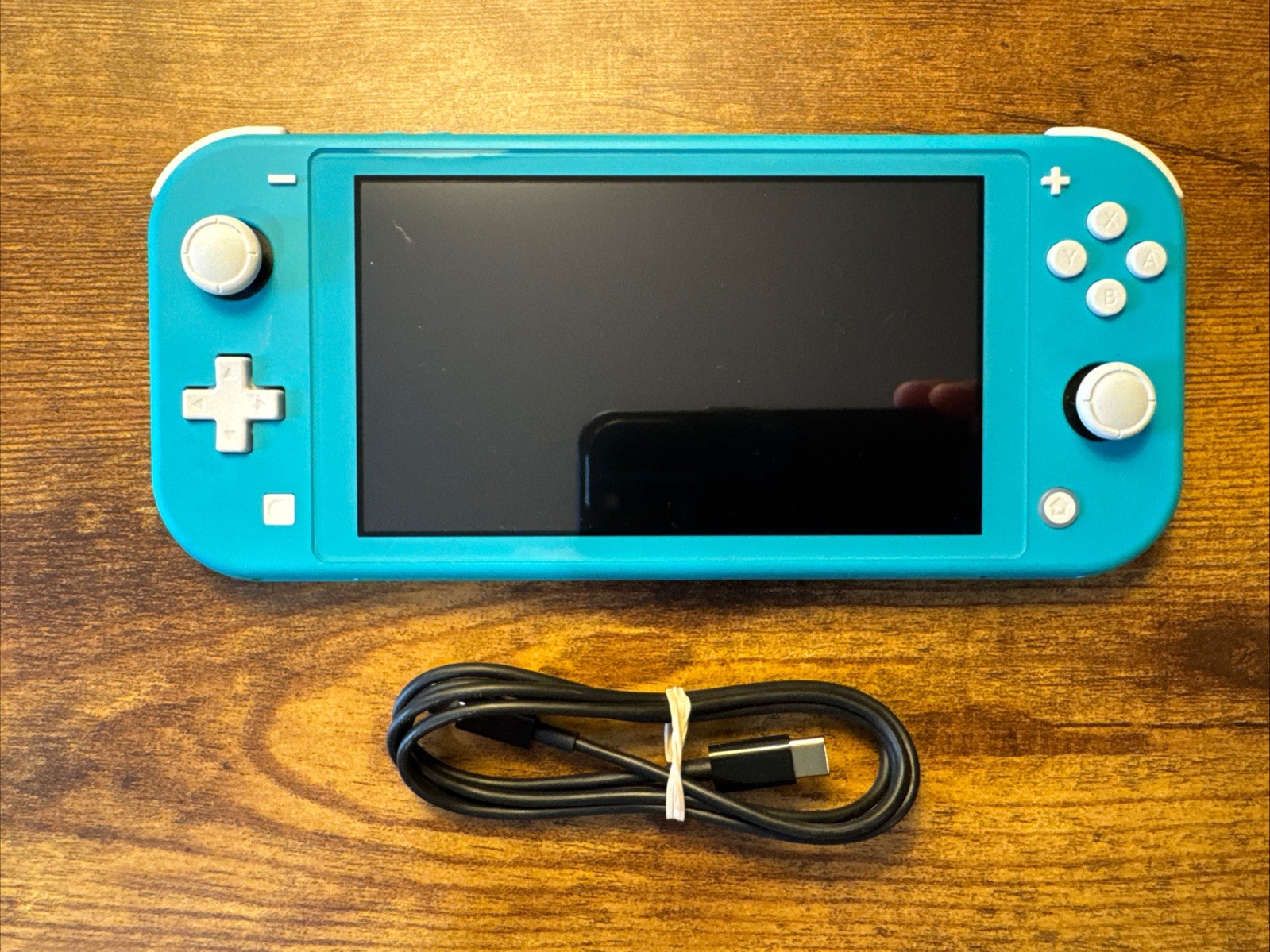 Nintendo Switch Lite Turquoise Teal 32GB Handheld Console Bundle W/ Cord + Armor