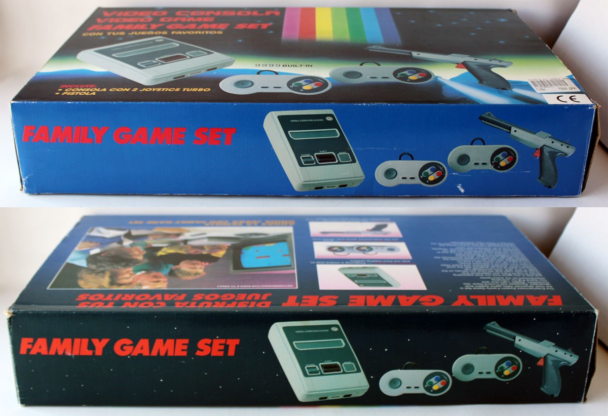 Vintage 90’s Video Game Family Action Set Nes Famicom Clone Console New !