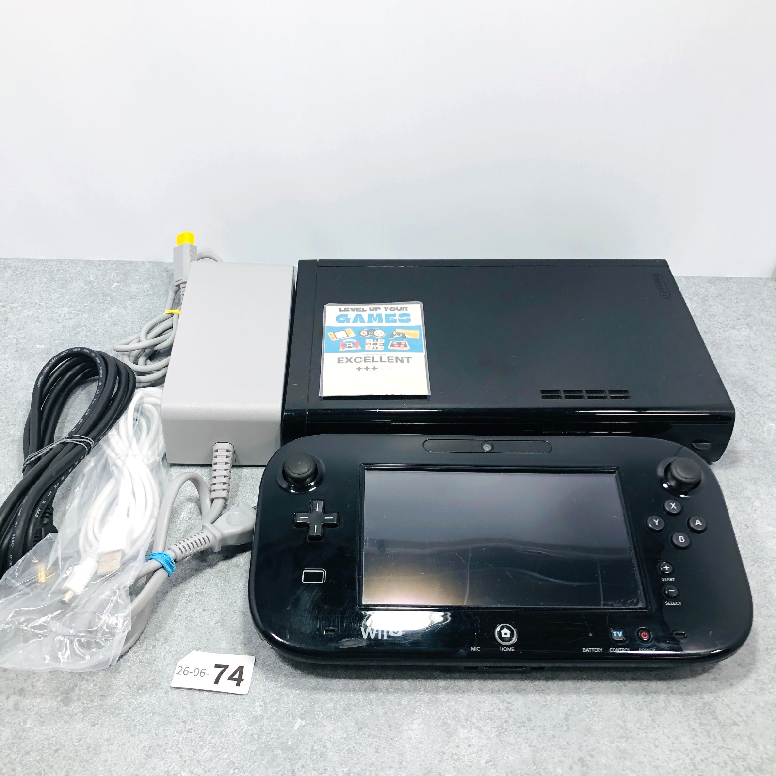 [EX+3] Nintendo Wii U Premium kuro Black WUP-101 32GB NTSC-J Japan 26-06-74