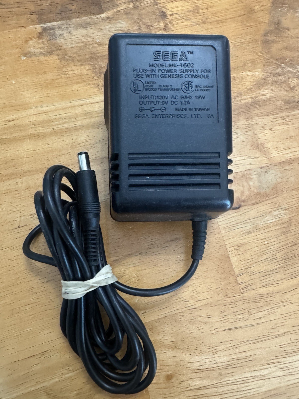 Sega Genesis Model 1 & Master System OEM Power Supply Unit Adapter 1602-1 TESTED