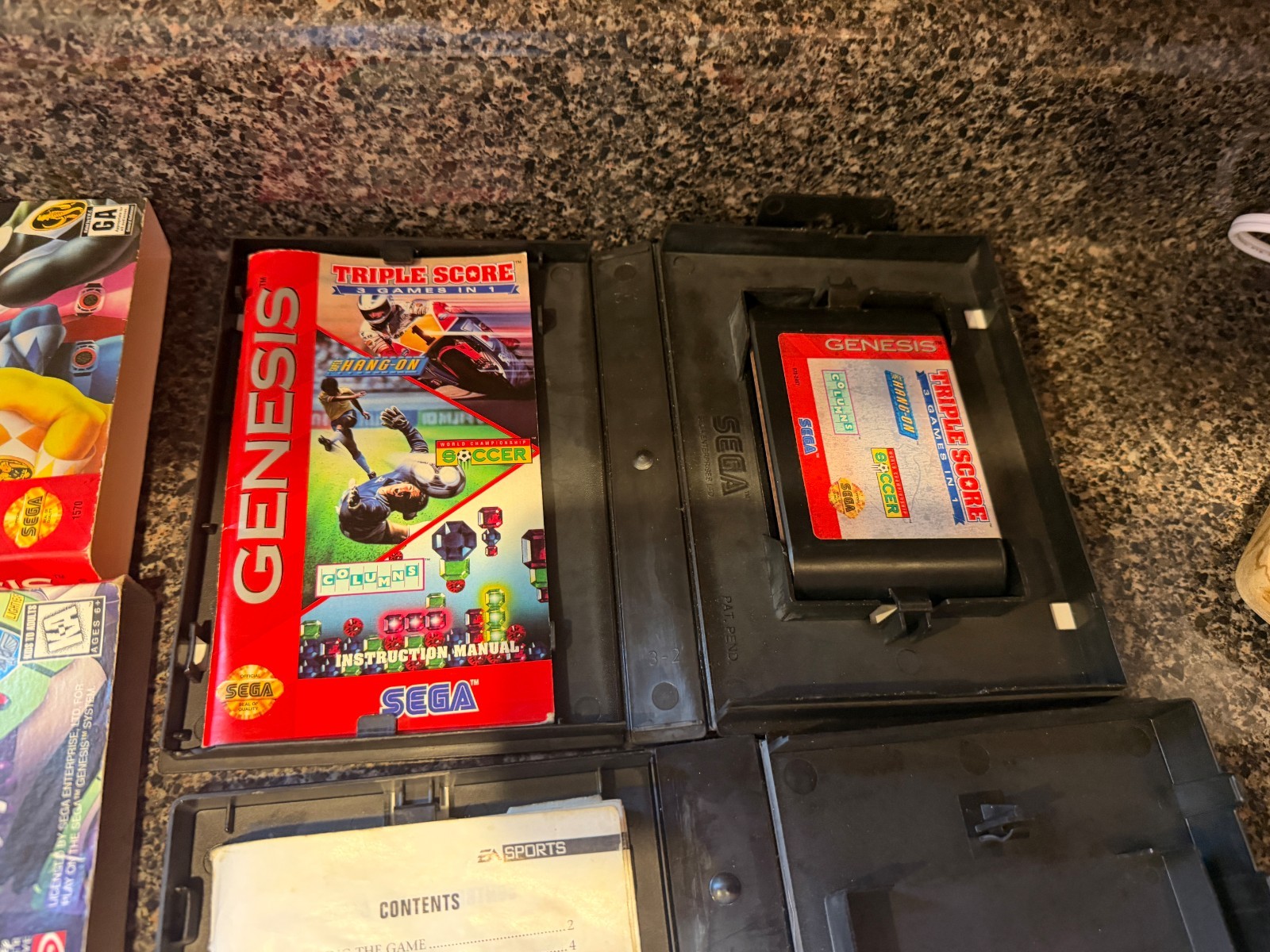 Sega Genesis Model 1 Console Bundle 2 Controller, 12 Games, & Power/Av Cables!