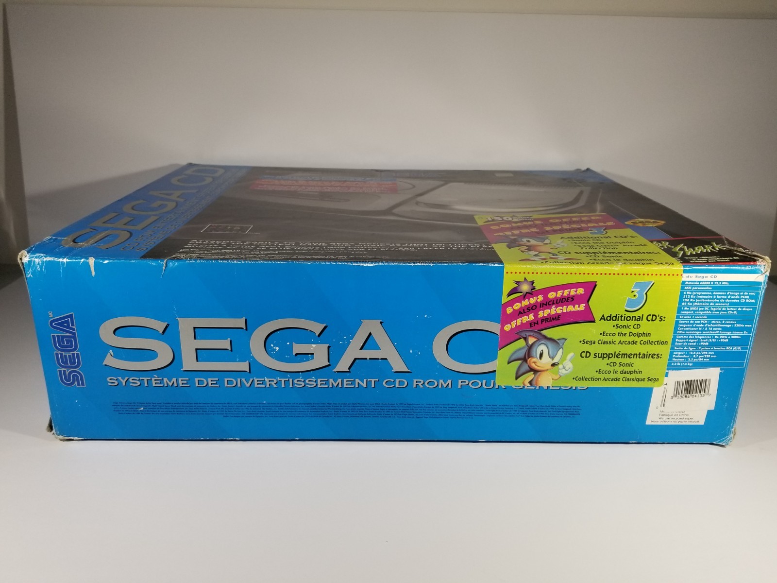 ¤ Sega CD Console System Bonus Offer Bundle Variant ¤ W/ Box 2 Controllers Games