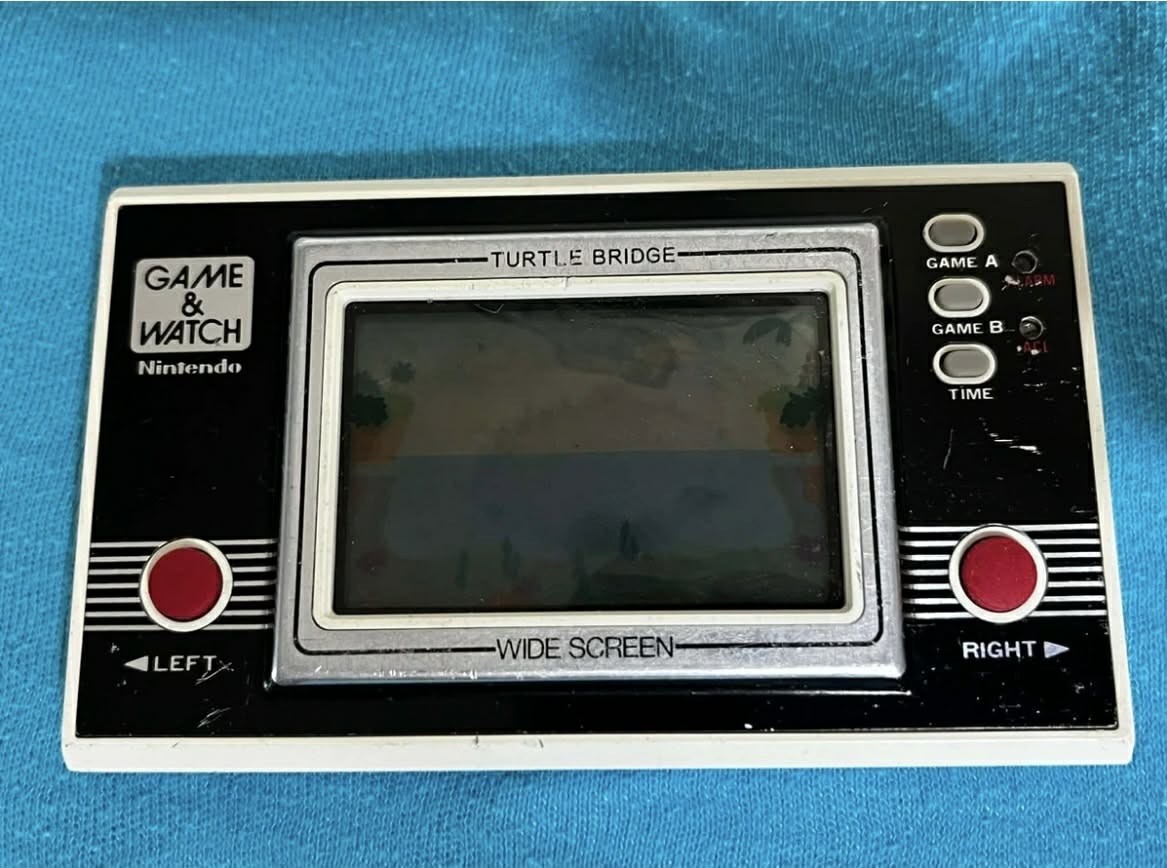 Nintendo Game & Watch Turtle Bridge TL-28 Wide Screen For Parts Only ( Read )